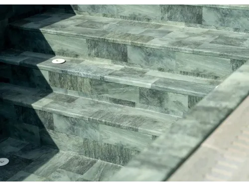 Пленка ПВХ (лайнер) (рулон 1,65*25 м.) HAOGENPLAST 3D STONE TILE 1,65 мм. Emirald