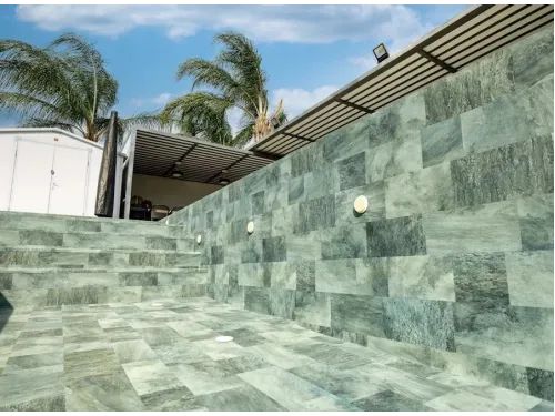 Пленка ПВХ (лайнер) (рулон 1,65*25 м.) HAOGENPLAST 3D STONE TILE 1,65 мм. Emirald