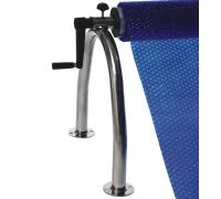 Сматывающее устройство из нержавеющей стали Flexinox с двойными фланцевыми опорами