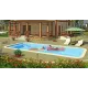 Композитный бассейн Орлеан 9,0*3,7*1,3-1,9 м., Франмер