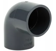 Отвод (угольник) д. 50 мм. клеевое ПВХ 90° Aquaviva