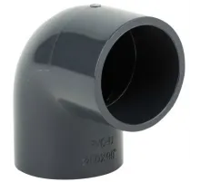 Отвод (угольник) д. 50 мм. клеевое ПВХ 90° Aquaviva