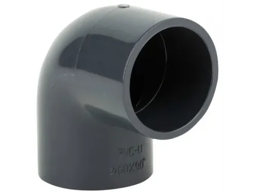 Отвод (угольник) д. 75 мм. клеевое ПВХ 90° Aquaviva