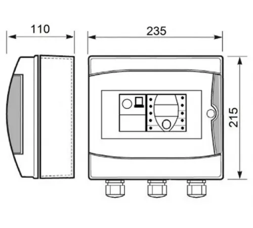 Панель управления фильтрацией Toscano ECO-POOL-230 10002505 (230В) с таймером