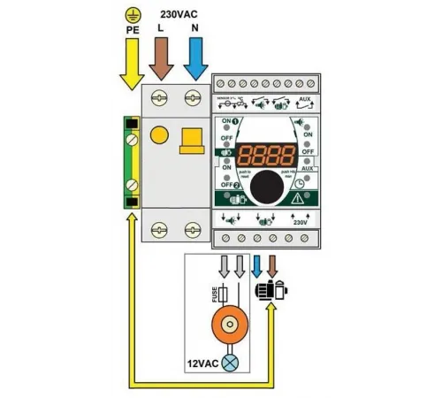 Панель управления фильтрацией Toscano ECO-POOL-230-D 10002506 (230В) с таймером