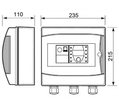 Панель управления фильтрацией Toscano ECO-POOL-230-D 10002506 (230В) с таймером
