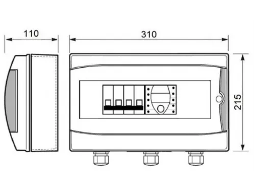Панель управления фильтрацией Toscano ECO-POOL-400 10002509 (380В) с таймером
