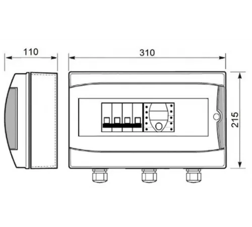 Панель управления фильтрацией Toscano ECO-POOL-400 10002509 (380В) с таймером