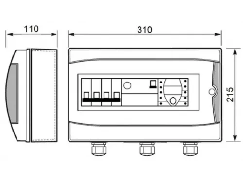 Панель управления фильтрацией Toscano ECO-POOL-400-D 10002510 (380В) с таймером