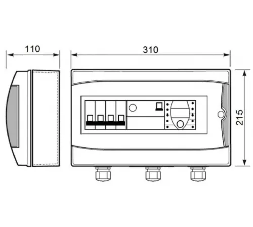 Панель управления фильтрацией Toscano ECO-POOL-400-D 10002510 (380В) с таймером