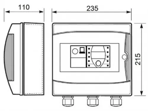 Панель управления фильтрацией Toscano ECO-POOL-B-230-D 10002580 (230В) с таймером, Bluetooth