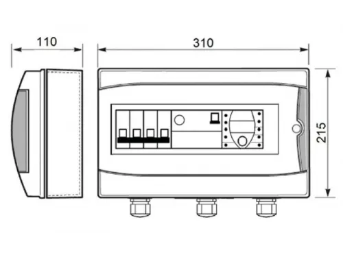 Панель управления фильтрацией Toscano ECO-POOL-B-400-D 10002584 (380В) с таймером, Bluetooth