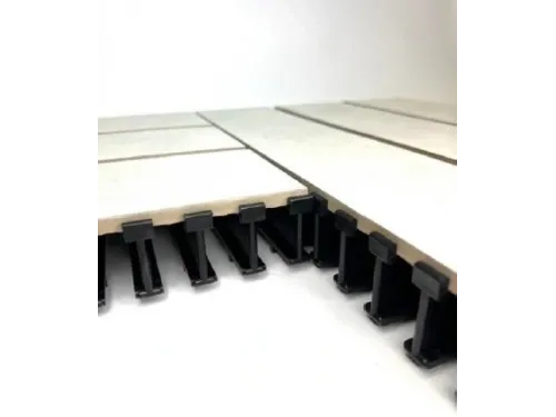 Переходной элемент 90 гр. для переливной решетки под плитку H 42 мм.