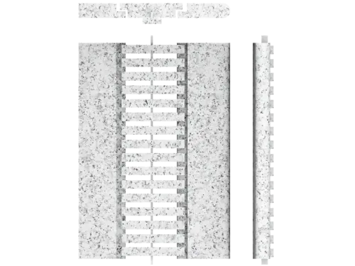 Переливная решетка из натурального камня