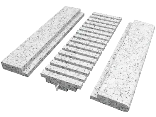 Переливная решетка из натурального камня