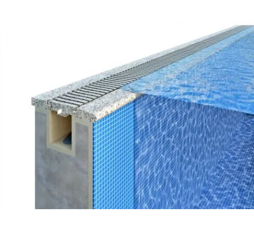 Переливная решетка из натурального камня