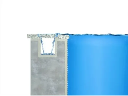 Переливная решетка из натурального камня