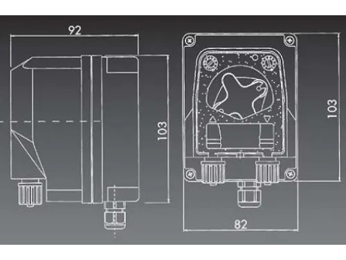 Насос дозатор хим. реагентов (альгицид/коагулянт) AquaViva универсальный 1,5-4 л/ч с ручной регулировкой