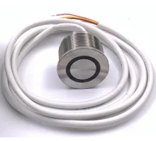 Пьезокнопка (д.32мм., 5В, импульсная, Н.О., кабель 1 м., красная подсветка) PS8.3 PoolSlyle