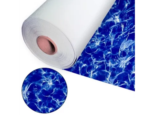 Пленка ПВХ (лайнер) (рулон 2,05х25,2 м.) 1,5 мм. Aquaviva Caribbean (синий мрамор)