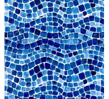 Пленка ПВХ (лайнер) (рулон 1,65*25,2 м.) 1,5 мм. Aquaviva Danube (размытая мозаика)