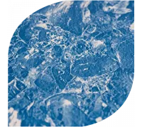 Пленка ПВХ (лайнер) (ш. 1,65 м. / 2,05 м.) Cefil Cyprus Darker 1,5 мм. голубой мрамор