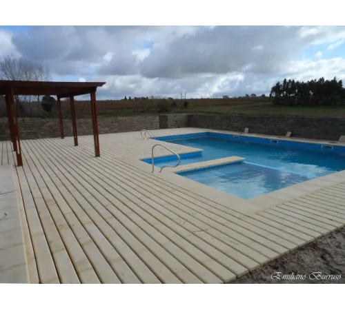 Пленка ПВХ (лайнер) (рулон 1,65*25,2 м.) Cefil France 1,5 мм. (голубая)