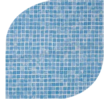 Пленка ПВХ (лайнер) (рулон 1,65*25,2 м.) Cefil Gres 1,5 мм. (светлая мозаика)