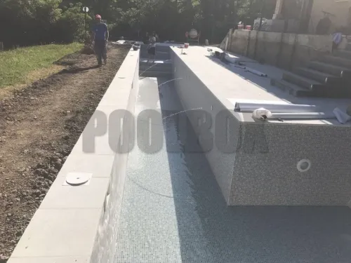 Пленка ПВХ (лайнер) (рулон 1,65*25,2 м.) Cefil Mediterraneo Sable 1,5 мм. (песочная мозаика)