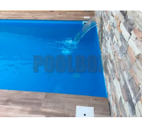 Пленка ПВХ (лайнер) (рулон 1,65*25 м.) Cefil Touch Reflection Urdike 1,5 мм. (голубой объемная текстура)