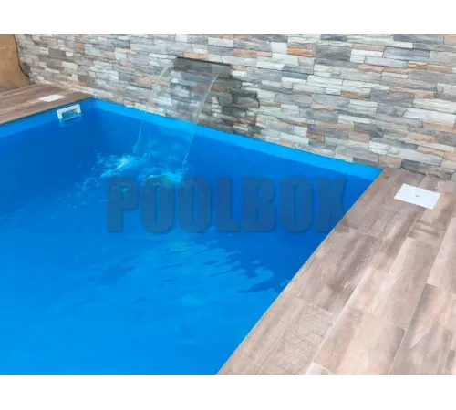 Пленка ПВХ (лайнер) (рулон 1,65*25 м.) Cefil Touch Reflection Urdike 1,5 мм. (голубой объемная текстура)