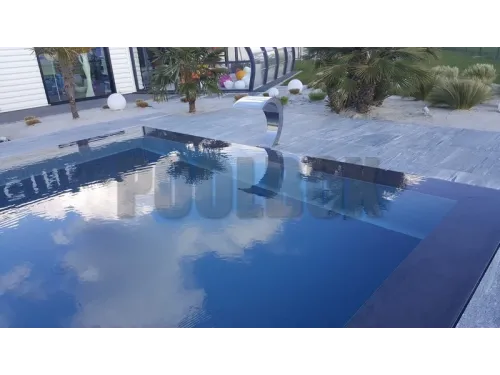 Пленка ПВХ (лайнер) (рулон 1,65*25 м.) Cefil Touch Reflection Anthracite 1,5 мм. (темно-серый объемная текстура)