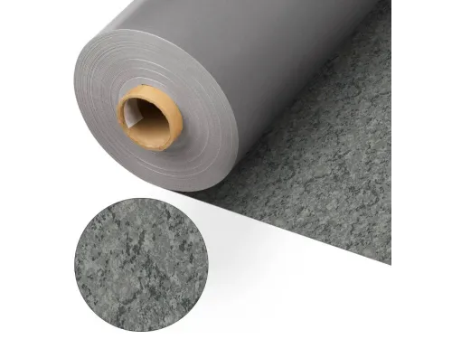 Пленка ПВХ (лайнер) (рулон 1,65*25 м.) Cefil Touch Ciclon 1,5 мм. (серый гранит объемная текстура)