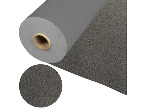 Пленка ПВХ (лайнер) (рулон 1,65*25 м.) Cefil Touch Comfort Gris Anthracite 1,5 мм. (темно-серый объемная текстура)