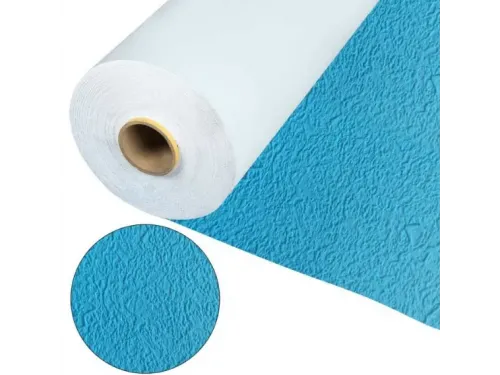 Пленка ПВХ (лайнер) (рулон 1,65*25 м.) Cefil Touch Comfort Urdike 1,5 мм. (голубой объемная текстура)