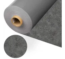 Пленка ПВХ (лайнер) (рулон 1,65*25 м.) Cefil Touch Onyx Manhattan 1,5 мм. (темно-серый камень объемная текстура)