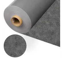 Пленка ПВХ (лайнер) (рулон 1,65*25 м.) Cefil Touch Onyx Manhattan 1,5 мм. (темно-серый камень объемная текстура)