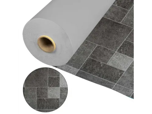 Пленка ПВХ (лайнер) (рулон 1,65*25 м.) Cefil Touch VULCANO 1,5 мм. (плитка объемная текстура)