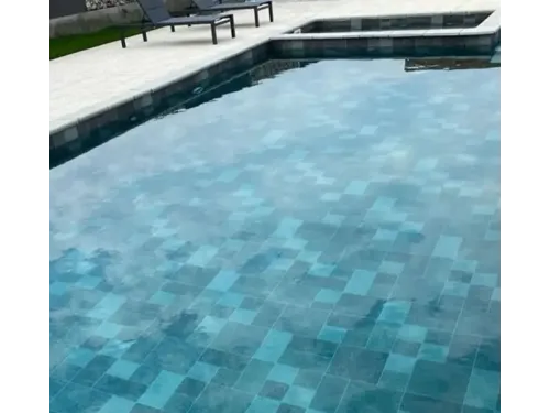 Пленка ПВХ (лайнер) (рулон 1,65*25 м.) Cefil Touch VULCANO 1,5 мм. (плитка объемная текстура)