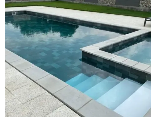 Пленка ПВХ (лайнер) (рулон 1,65*25 м.) Cefil Touch VULCANO 1,5 мм. (плитка объемная текстура)