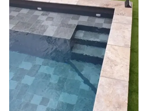 Пленка ПВХ (лайнер) (рулон 1,65*25 м.) Cefil Touch VULCANO 1,5 мм. (плитка объемная текстура)