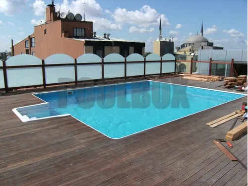 Пленка ПВХ (лайнер) (рулон 2,05*25 м.) Cefil Urdike 1,5 мм. (темно-голубой)