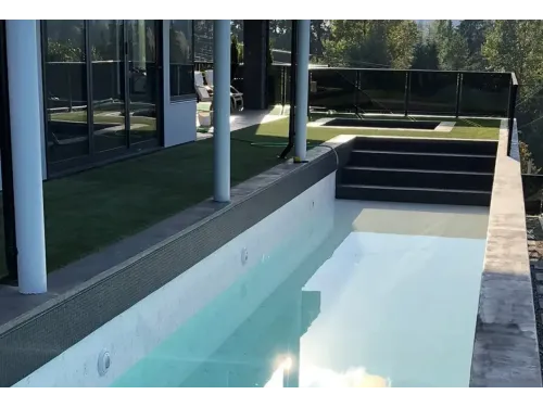 Пленка ПВХ (лайнер) (рулон 1,65*25 м.) CGT AQUASENSE CALACATTA MARBLE 1,7 мм. (белый мрамор, рельеф)