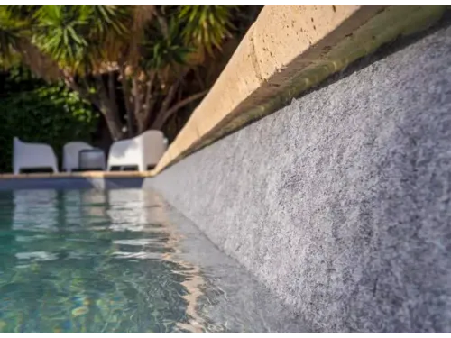 Пленка ПВХ (лайнер) (рулон 1,65*25 м.) CGT AQUASENSE Granit Grey 1,8 мм. (серый гранит, рельеф)