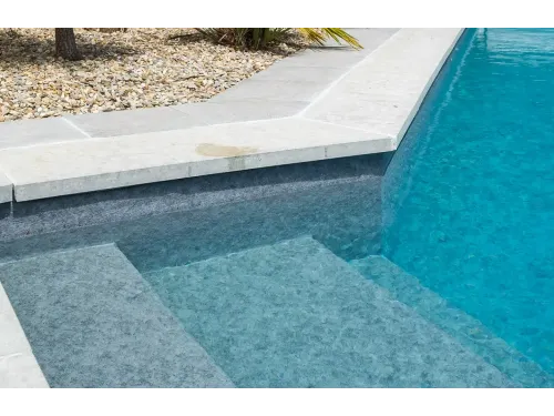 Пленка ПВХ (лайнер) (рулон 1,65*25 м.) CGT AQUASENSE Granit Grey 1,8 мм. (серый гранит, рельеф)