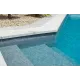 Пленка ПВХ (лайнер) (рулон 1,65*25 м.) CGT AQUASENSE Granit Grey 1,8 мм. (серый гранит, рельеф)