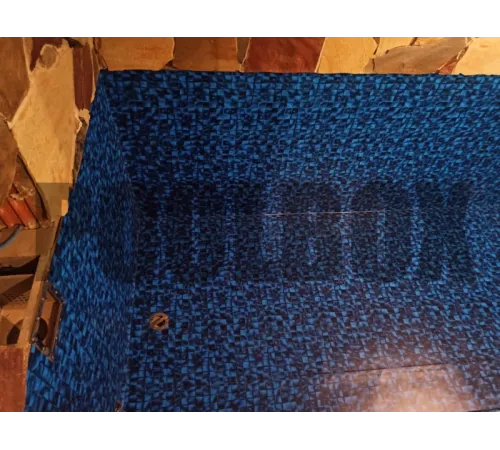 Пленка ПВХ (лайнер) (рулон 1,65*25 м.) CGT PF4000 HD BLUE ELECTRIC JELLISTONE 1,5 мм. (3D крупная мозаика)