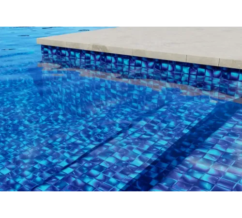 Пленка ПВХ (лайнер) (рулон 1,65*25 м.) CGT PF4000 HD GREEN JAMAICAN JELLISTONE 1,5 мм. (крупная 3D мозаика)