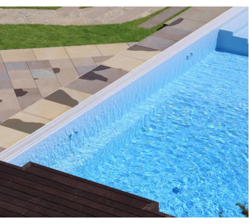 Пленка ПВХ (лайнер) (рулон 1,65х25,2 м.) Aquaviva Azure Blue (голубая)