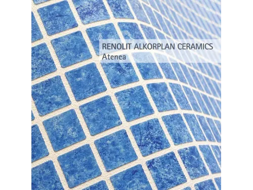 Пленка ПВХ (лайнер) (рулон 1,65*25 м.) RENOLIT ALKORPLAN CERAMICS Atenea 2 мм. (рельефная мозаика)